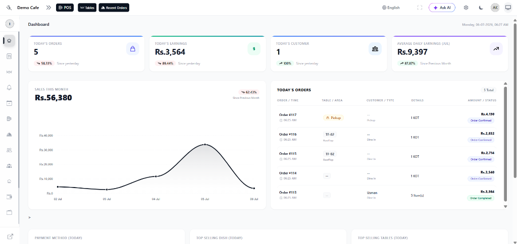 Entellra POS Dashboard